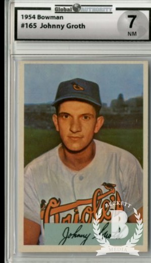 1954 Bowman #165 Johnny Groth
