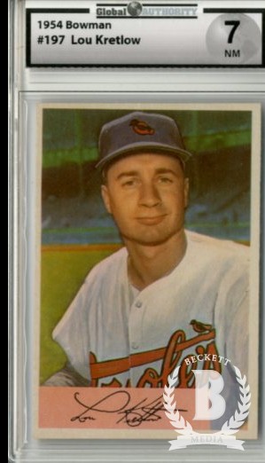 1954 Bowman #197 Lou Kretlow