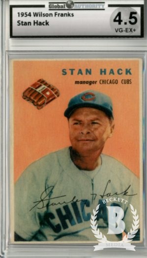 1954 Wilson Franks #8 Stan Hack