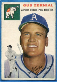 1954 Topps #2 Gus Zernial front image