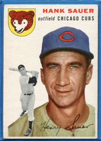 1954 Topps #4 Hank Sauer front image