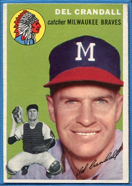 1954 Topps #12 Del Crandall