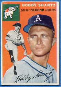 1954 Topps #21 Bobby Shantz front image