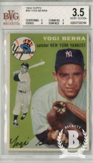 1954 Topps #50 Yogi Berra