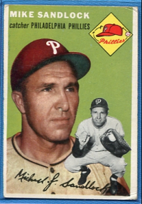 1954 Topps #104 Mike Sandlock front image