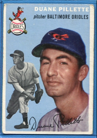 1954 Topps #107 Duane Pillette front image