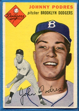 1954 Topps #166 Johnny Podres