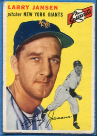 1954 Topps #200 Larry Jansen front image