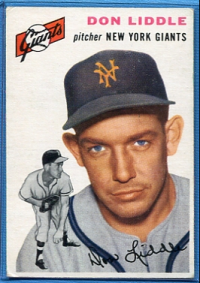 1954 Topps #225 Don Liddle RC front image