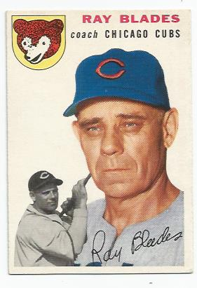 1954 Topps #243 Ray Blades CO RC