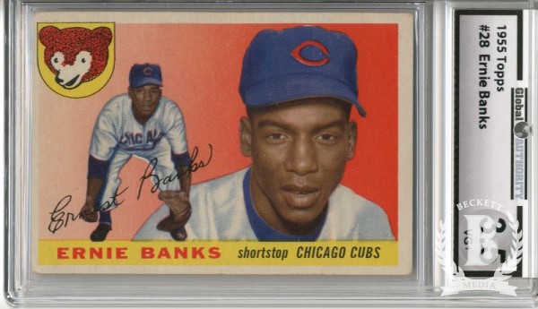 1955 Topps #28 Ernie Banks