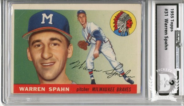 1955 Topps #31 Warren Spahn