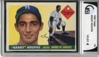 1955 Topps #123 Sandy Koufax RC front image