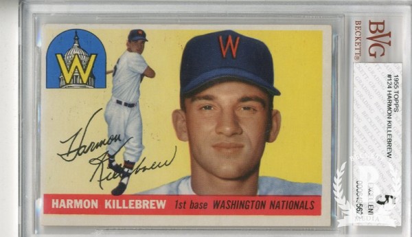 1955 Topps #124 Harmon Killebrew RC