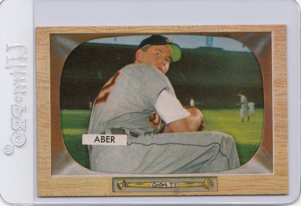 1955 Bowman #24 Al Aber