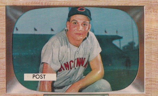 1955 Bowman #32 Wally Post