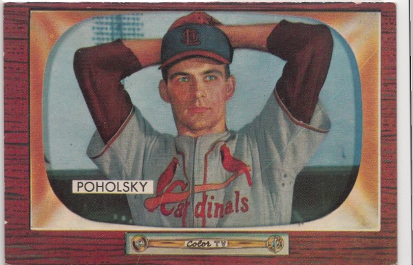 1955 Bowman #76 Tom Poholsky