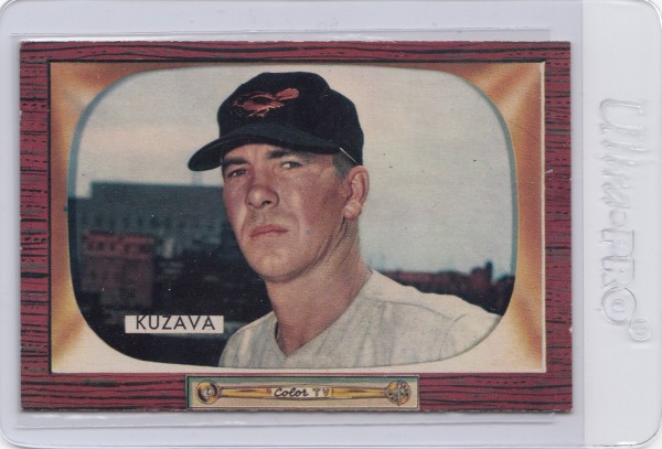 1955 Bowman #215 Bob Kuzava
