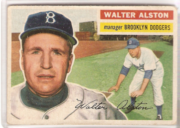 1956 Topps #8A Walter Alston MG GB