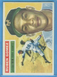 1956 Topps #9 Ruben Gomez DP front image