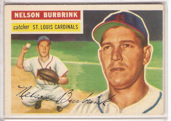 1956 Topps #27A Nelson Burbrink GB