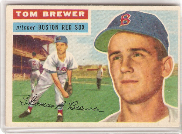 1956 Topps #34A Tom Brewer GB