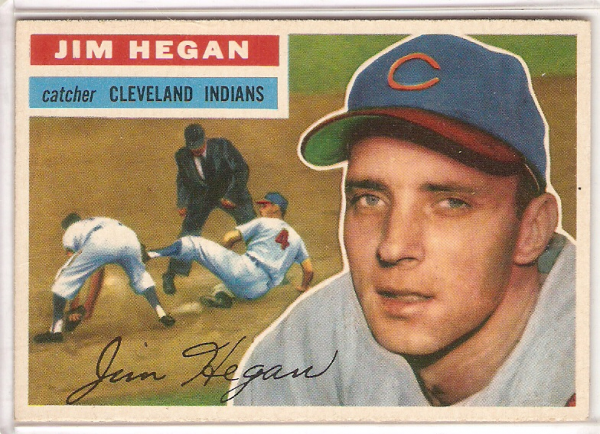 1956 Topps #48A Jim Hegan GB