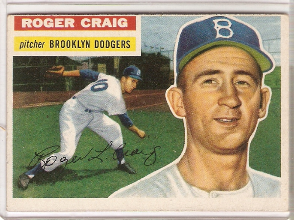 1956 Topps #63A Roger Craig GB