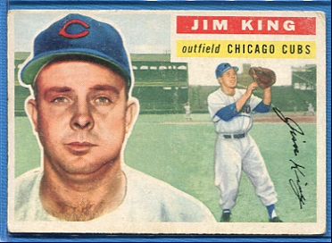 1956 Topps #74A Jim King GB