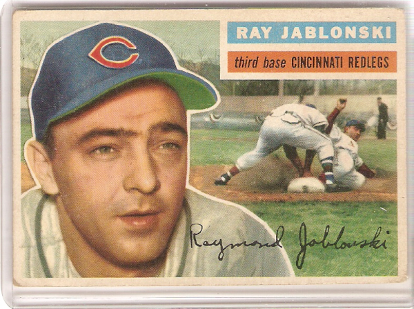 1956 Topps #86A Ray Jablonski GB