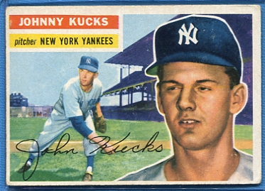 1956 Topps #88 Johnny Kucks RC