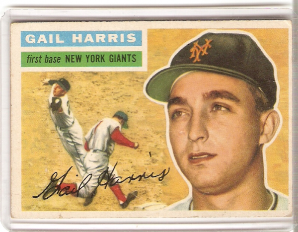 1956 Topps #91A Gail Harris GB