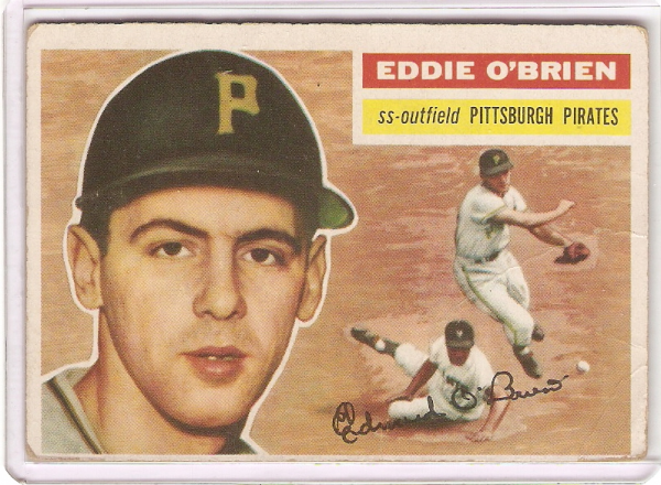 1956 Topps #116A Eddie O'Brien WB