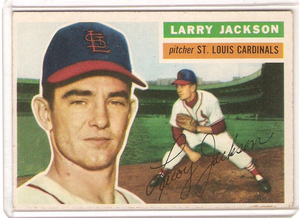 1956 Topps #119A Larry Jackson WB