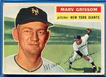 1956 Topps #301 Marv Grissom