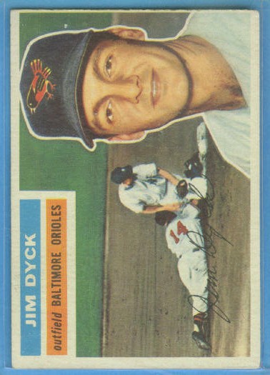 1956 Topps #303 Jim Dyck