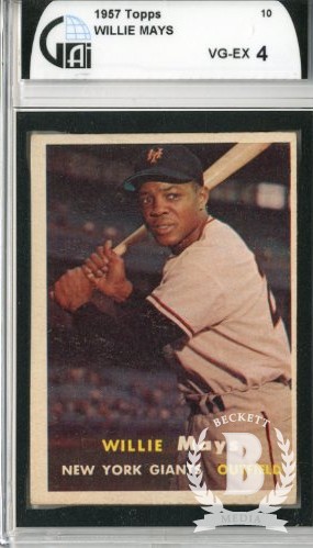 1957 Topps #10 Willie Mays