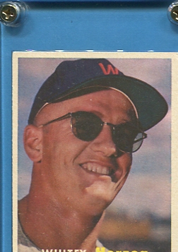 1957 Topps #29 Whitey Herzog RC
