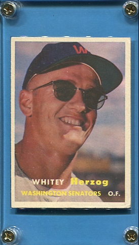 1957 Topps #29 Whitey Herzog RC