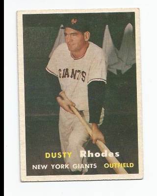 1957 Topps #61 Dusty Rhodes