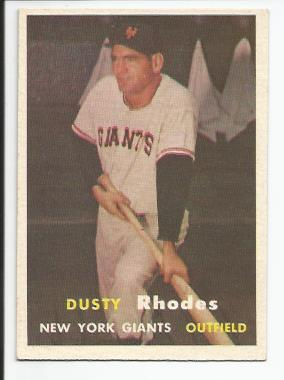1957 Topps #61 Dusty Rhodes