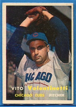 1957 Topps #74 Vito Valentinetti RC