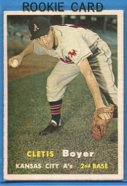 1957 Topps #121 Clete Boyer RC