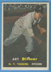 1957 Topps #132 Art Ditmar front image