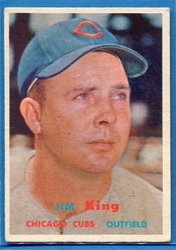 1957 Topps #186 Jim King