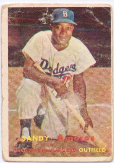 1957 Topps #201 Sandy Amoros