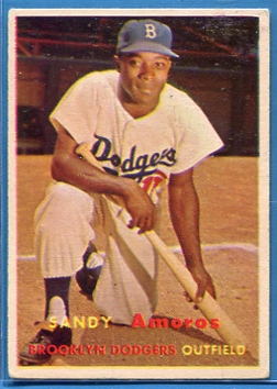 1957 Topps #201 Sandy Amoros