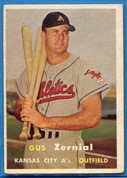 1957 Topps #253 Gus Zernial