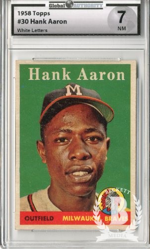 1958 Topps #30A Hank Aaron