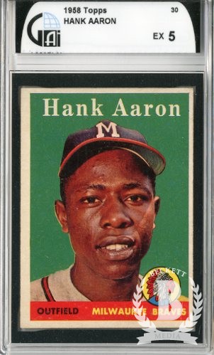 1958 Topps #30A Hank Aaron